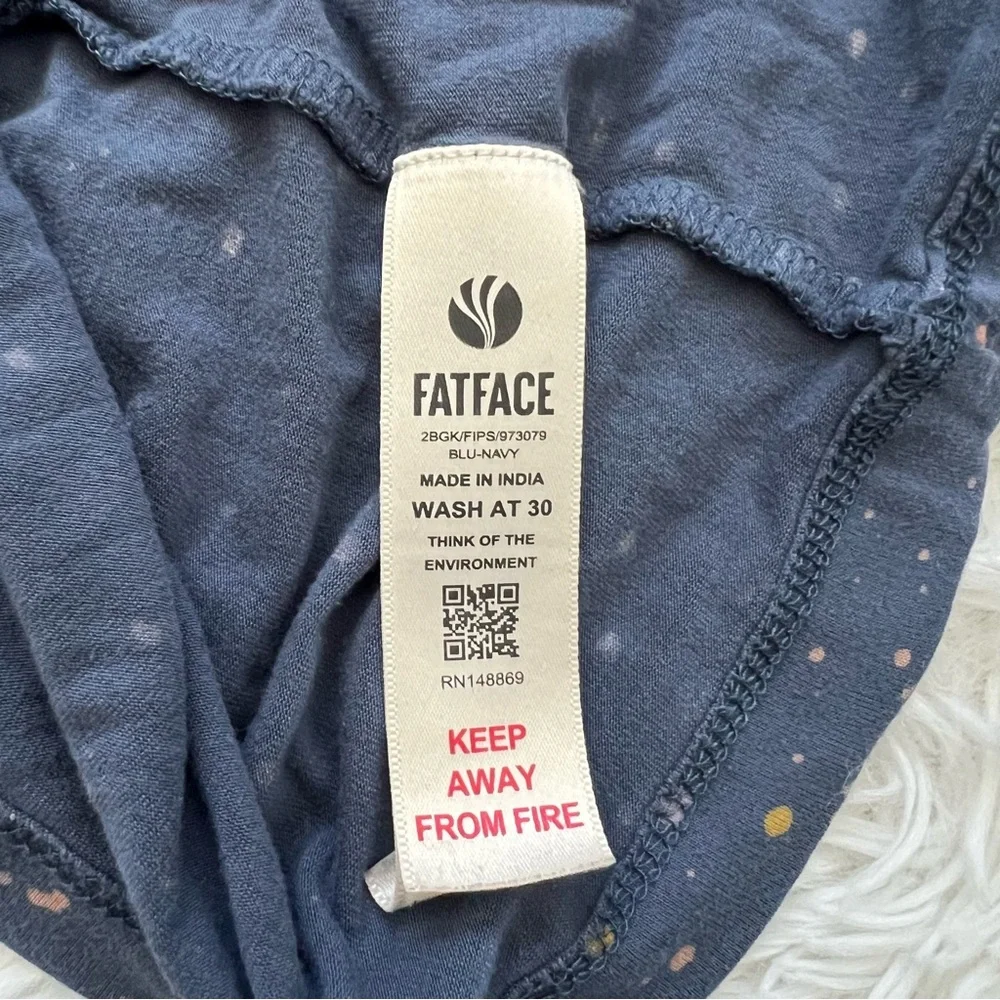 Fat Face Blue Casual Long Sleeve Dress - Picture 8 of 9